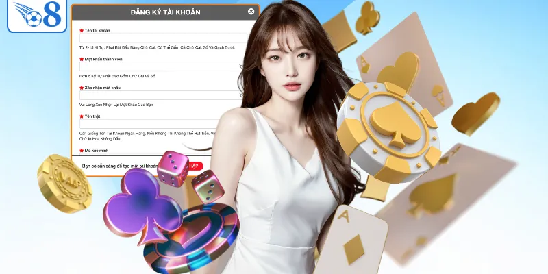 O8 – Link MY-COLLECTIONS Chính Thức Của O8 > Đăng Ký Nạp Đầu Tặng Ngay 100% 13 Hướng dẫn tạo tài khoản game trên O8